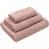 Набор полотенец махровых Стрикт 3 штуки 30x60 см - 1 штука/50x80 см - 1 штука/70x130 см - 1 штука 360 г/кв.м персиковые
