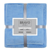 Набор полотенец махровых НВ Смарт 2 штуки 35x75/70x140 см 300 г/кв.м синие