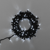 Гирлянда светодиодная уличная Neon-Night Дюраплей линия белый свет 200 светодиодов (черный шнур, 20 м)