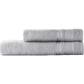 Набор полотенец махровых Кристи 2 штуки 50х90/70х130 см 420 г/кв.м  светло-серый