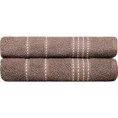 Набор полотенец махровых Модико 2 штуки 50х80 см 400 г/кв.м коричневые