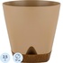Горшок для цветов с поддоном InGreen Wood 2.5 л молочный шоколад/бук  (16.5x17 см)