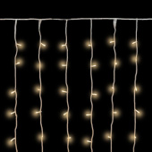 Гирлянда светодиодная Дождь белый свет 2х1.5 м