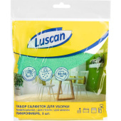 Набор салфеток хозяйственных Luscan микрофибра 30х30 см 200 г/кв.м (3 штуки в упаковке)