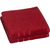 Полотенце махровое Luscan 50х90 см 500 г/кв.м бордовое 2 штуки в  упаковке