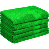 Полотенце махровое Luscan 70х140 см 400 г/кв.м салатовое 5 штук в  упаковке