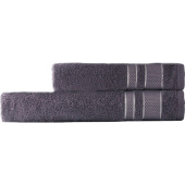 Набор полотенец махровых Кристи 2 штуки 50х90/70х130 см 420 г/кв.м  темно-серый