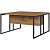Рабочая станция Easy Loft двухместная (дуб натуральный, 1380х1370х750 мм)