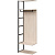 Шкаф Easy to lead K-Loft 241H029 дуб скандинавский/чёрный 670х400х2105  мм
