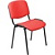 Стул офисный Easy Chair Изо красный кожзаменитель металл чёрный (550728)