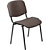 Стул офисный Easy Chair Изо коричневый кожзаменитель металл чёрный  (550725)