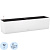 Кашпо с автополивом Lechuza Balconera Color 80 17 л с внутренней  вставкой 12 л белый (79x19x19 см)