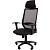 Кресло для руководителя Easy Chair 672 TC с подголовником черное (ткань/сетка, пластик)
