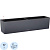 Кашпо с автополивом Lechuza Balconera Color 80 17 л с внутренней  вставкой 12 л серое (79x19x19 см)
