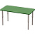 Стол детский М-83-1 прямоугольный регулируемый (зеленый)
