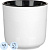 Горшок для цветов Idiland Nature 4.5 л с внутренней вставкой 2.8 л белый  (19x19 см)