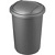 Ведро мусорное Uniplast 12 л пластик с крышкой серое (36x25.5x25.5 см)