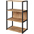 Стеллаж для документов Easy to lead K-Loft 241H020 дуб  натуральный/чёрный 670х400х1068 мм