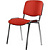 Стул офисный Easy Chair Изо красный кожзаменитель металл хромированный   (550736)