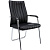 Конференц-кресло Easy Chair 811 VPU чёрное (экокожа, металл   хромированный)
