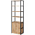 Стеллаж для документов Easy to lead K-Loft 241H026 дуб  натуральный/чёрный 670х400х2105 мм