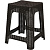 Табурет Rattan квадратный (горький шоколад, 363x363x448 мм)