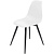 Стул обеденный Комус Eames Plast белый (пластик, металл)