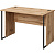 Стол прямой Easy to lead K-Loft 241S010 (дуб натуральный/чёрный  1180х670х752 мм)