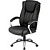 Кресло для руководителя Easy Chair 561 TR чёрное (рециклированная кожа с  компаньоном, металл)
