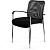 Стул офисный Easy Chair Афродита Люкс чёрный, сетка TW/сетка Е, металл,  хромированный