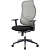 Кресло для руководителя Easy Chair 603 MC серое/чёрное (сетка/ткань,  пластик)