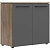 Шкаф для документов Morris Trend MLC 85.1 (антрацит/кария пальмира, 854х423х821 мм)