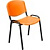 Стул офисный Easy Chair Изо оранжевый пластик металл чёрный (573680)
