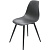 Стул обеденный Комус Eames Plast чёрный (пластик, металл)