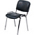 Стул офисный Easy Chair Изо чёрный кожзаменитель металл хромированный   (1397324)