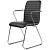 Стул офисный Easy Chair Честер чёрный, экокожа, металл, хромированный