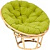 Кресло TetChair Papasan Eco оливковое (ткань, ротанг)