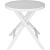 Стол пластиковый круглый Domfy Garden Table белый (700х700х720 мм)