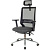 Кресло для руководителя Easy Chair 663 TC-H/SL чёрное (сетка/ткань,  металл)