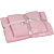 Набор полотенец махровых Luscan 2 штуки 50x90/70x140 см 450 г/кв.м  розовые