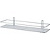 Полка для ванной Swensa 1-ярусная прямая 40x11x7 см