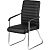 Конференц-кресло Easy Chair 806 VPU черное (экокожа, металл  хромированный)