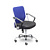 Кресло офисное Easy Chair 203 PTW синее/черное (сетка/ткань, металл)
