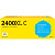 Картридж струйный T2 IC-CPGI-2400XL C PGI-2400XL C для Canon голубой совместимый повышенной емкости