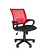 Кресло офисное Комус Мебель Easy Chair 304 красное/чёрное (сетка/ткань,  пластик)