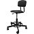 Стул лабораторный Easy Chair 231PPU РС97/РС12 с опорой для ног черный   (экокожа, металл)