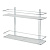 Полка для ванной Swensa 2-ярусная прямая 40x11x28 см