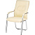 Конференц-кресло Easy Chair 807 VPU бежевое (экокожа, металл   хромированный)