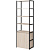 Стеллаж для документов Easy to lead K-Loft 241H026 дуб  скандинавский/чёрный 670х400х2105 мм